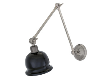 NICO ANTIQUE SILVER - Adjustable brass wall lamp by mullan lighting - view 3